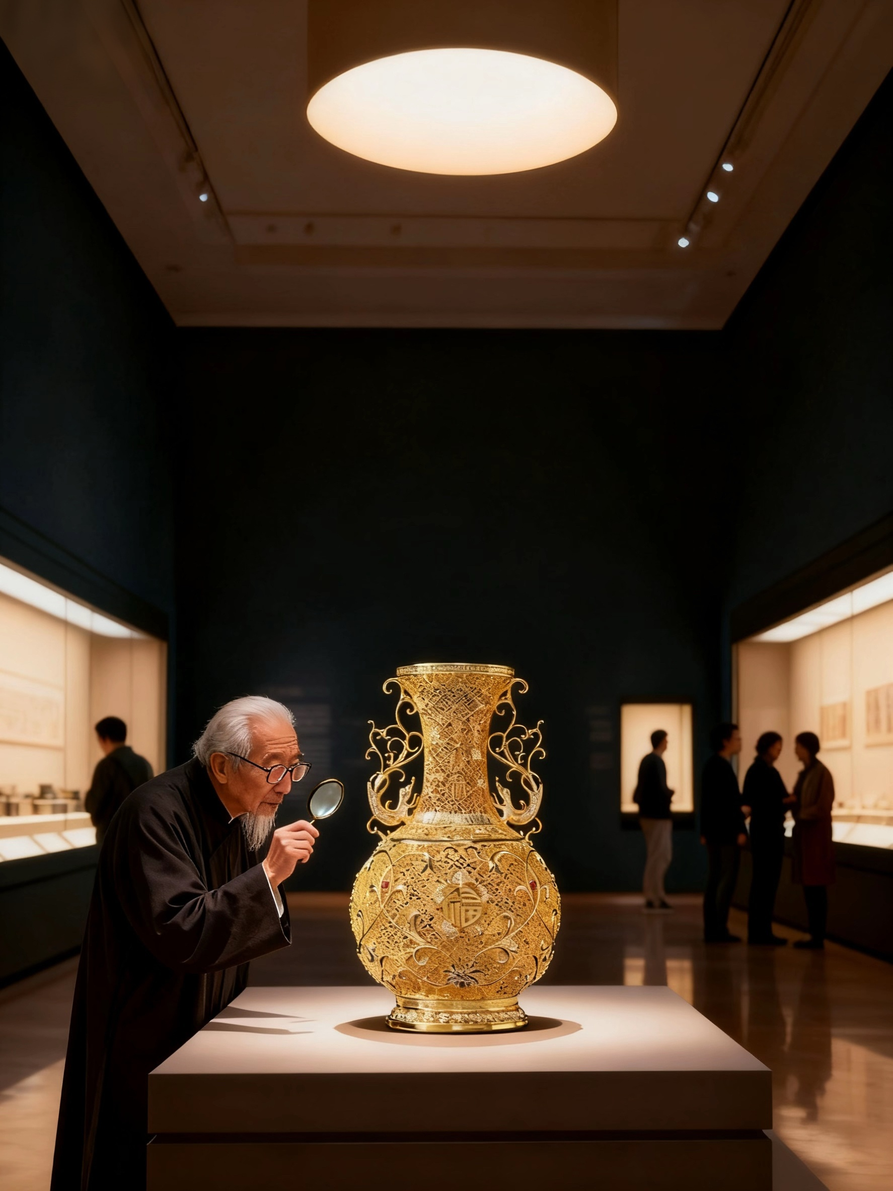 Chinese Filigree Vase Brass Ornament | From Our Intangible Heritage Gallery