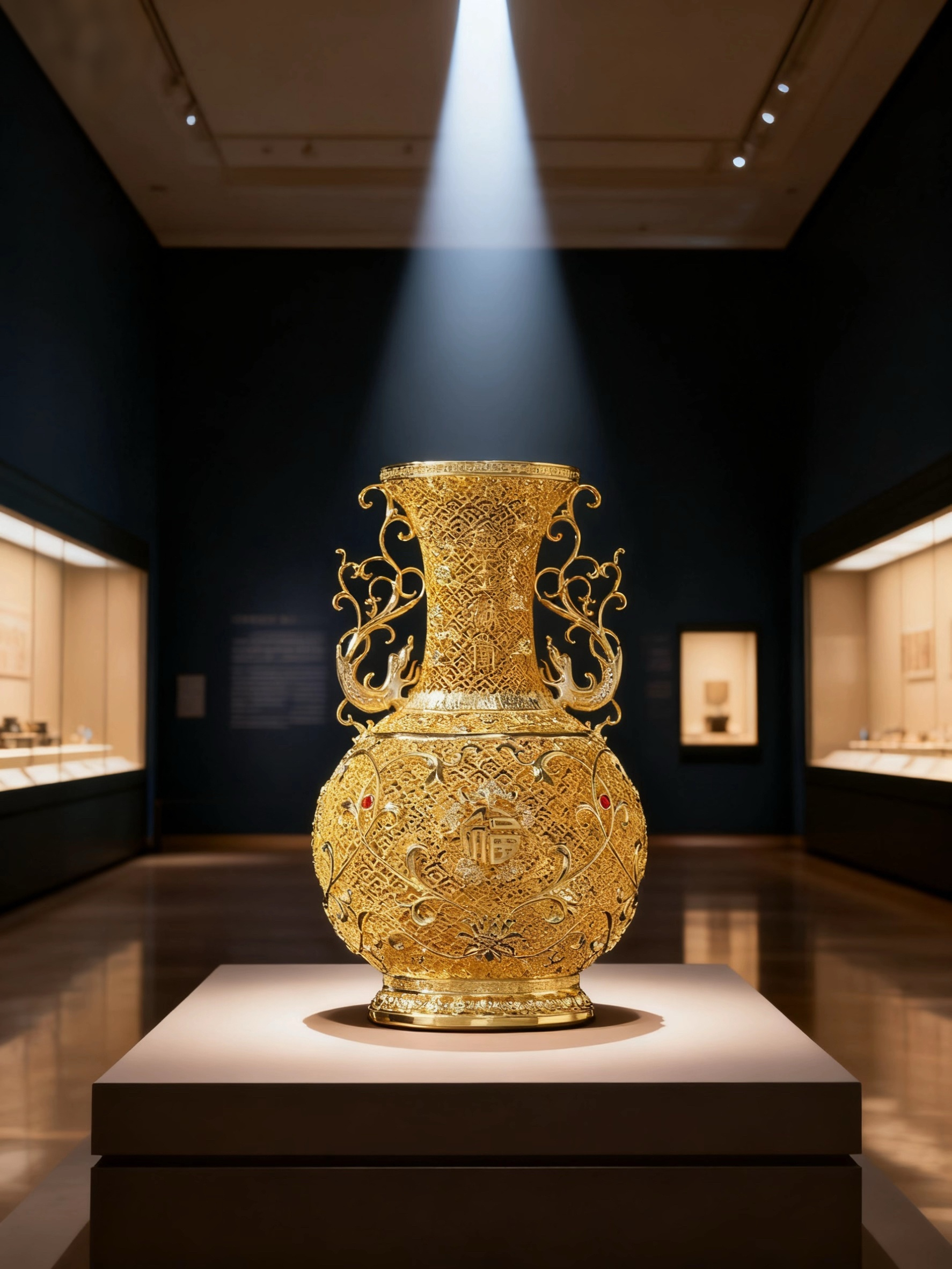 Chinese Filigree Vase Brass Ornament | From Our Intangible Heritage Gallery