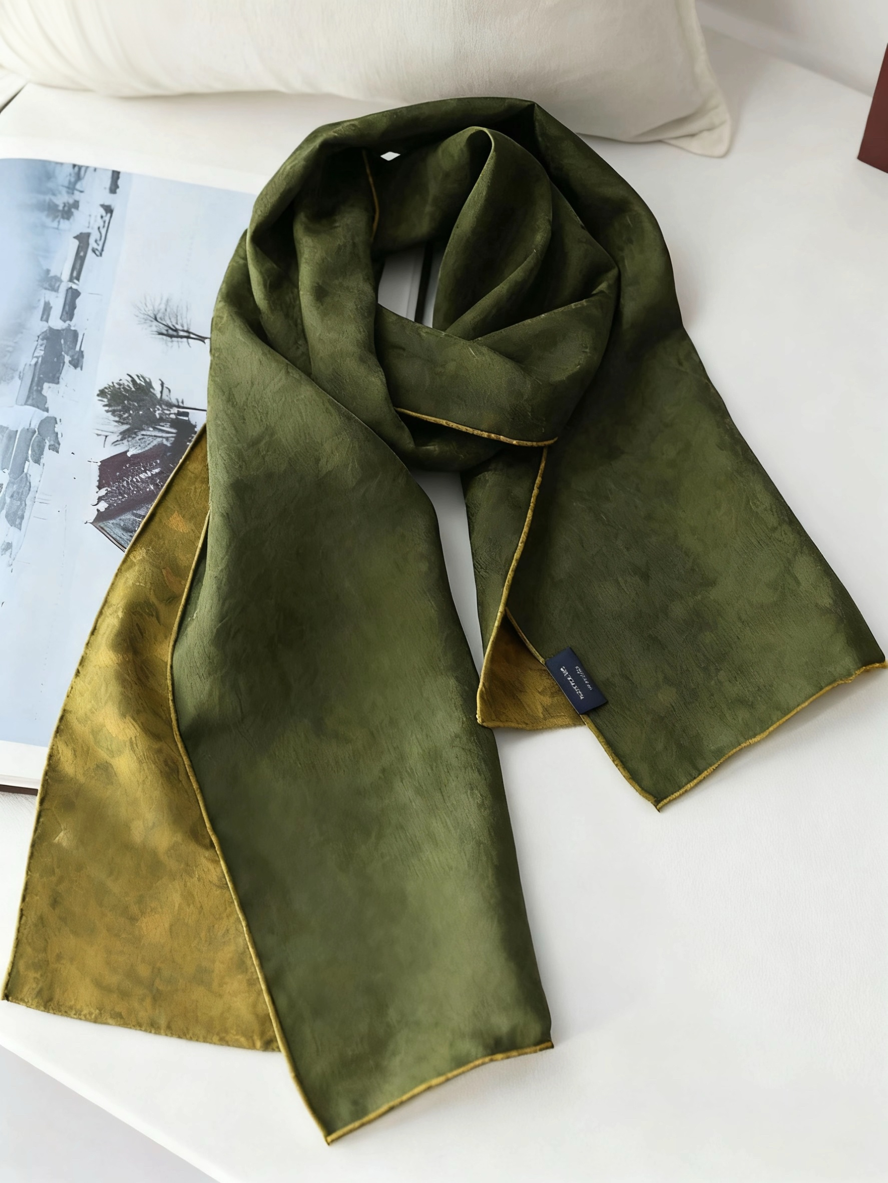 Chinese Intangible Cultural Heritage Hualuo Scarves - Handcrafted Premium Gift Box Set, Exquisite Weaving Technique, Perfect for Gifting to Loved Ones & Family for Daily Wear, Office & Formal Occasions