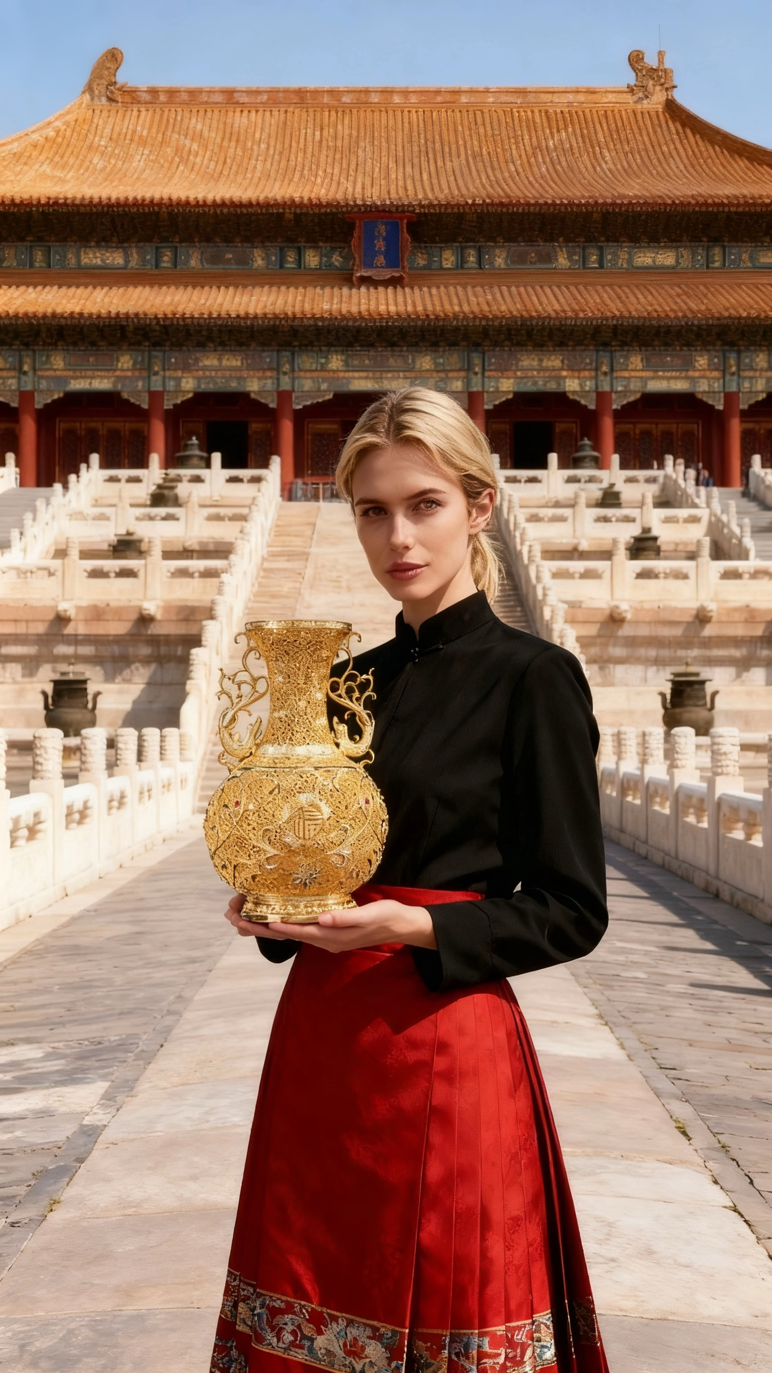 Chinese Filigree Vase Brass Ornament | From Our Intangible Heritage Gallery